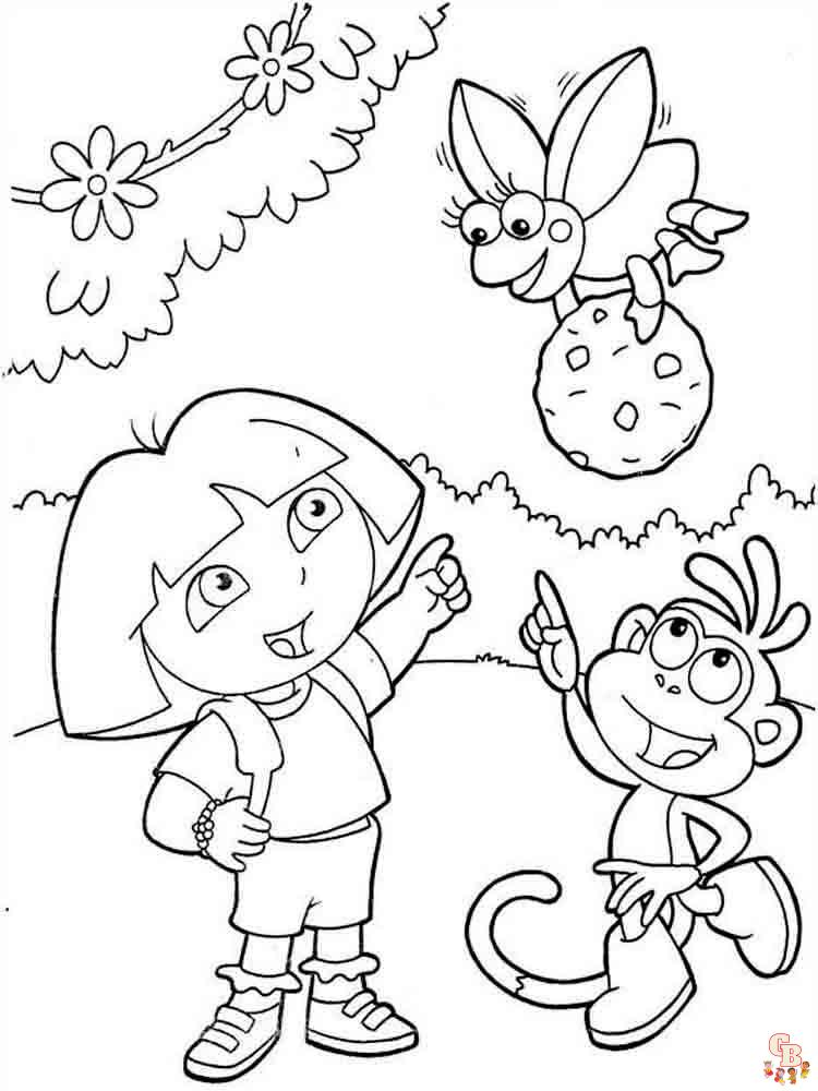 coloriage Dora