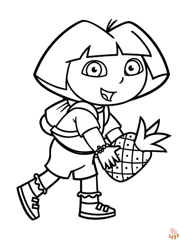 coloriage Dora