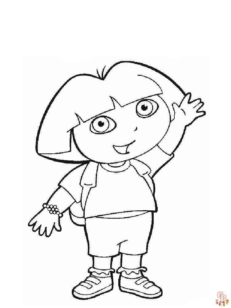 coloriage Dora