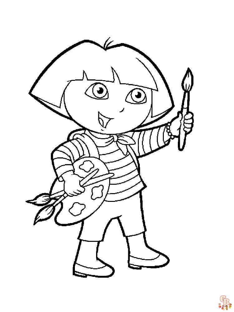 coloriage Dora