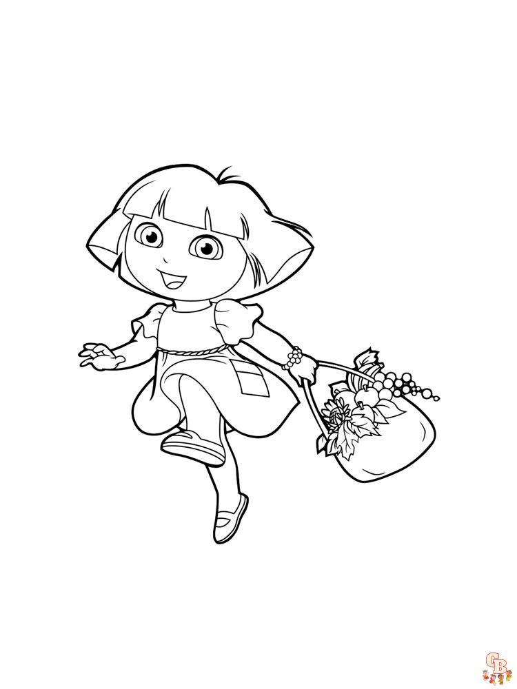 coloriage Dora