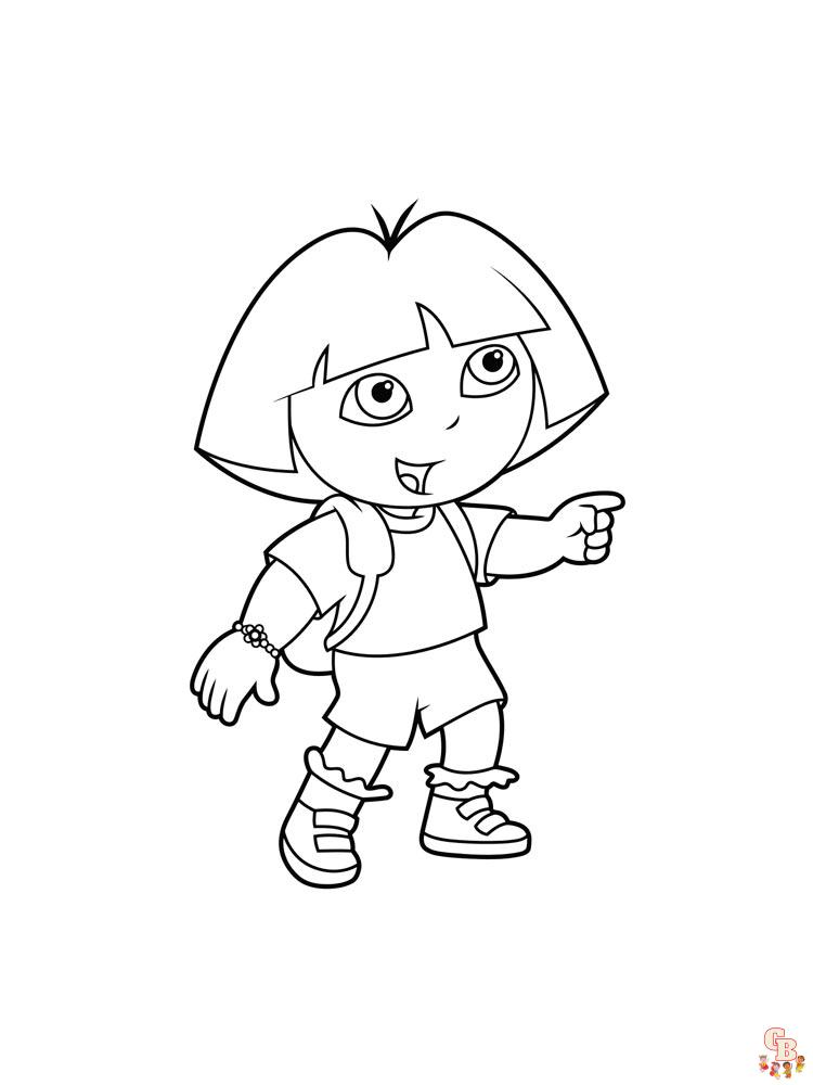 coloriage Dora