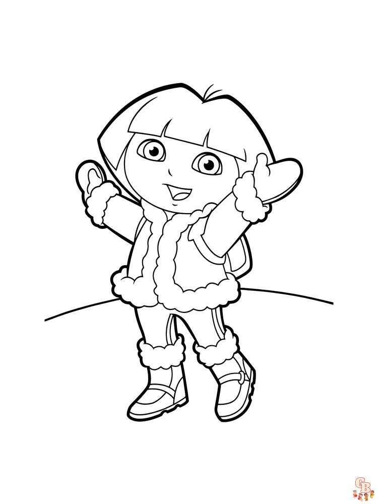 coloriage Dora