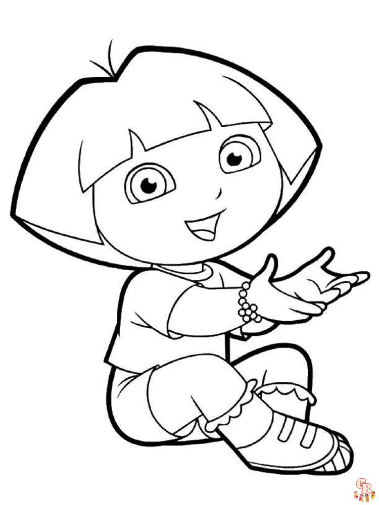 coloriage Dora