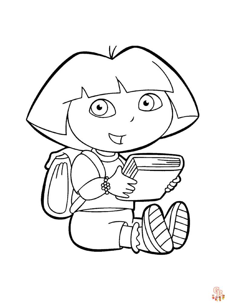 coloriage Dora