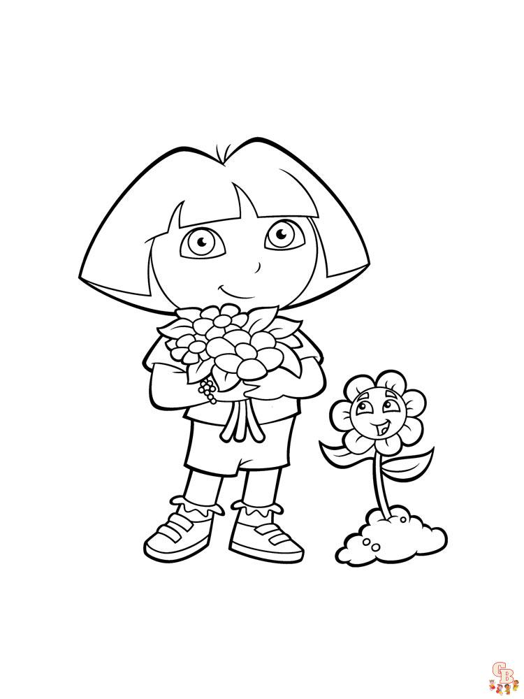 coloriage Dora