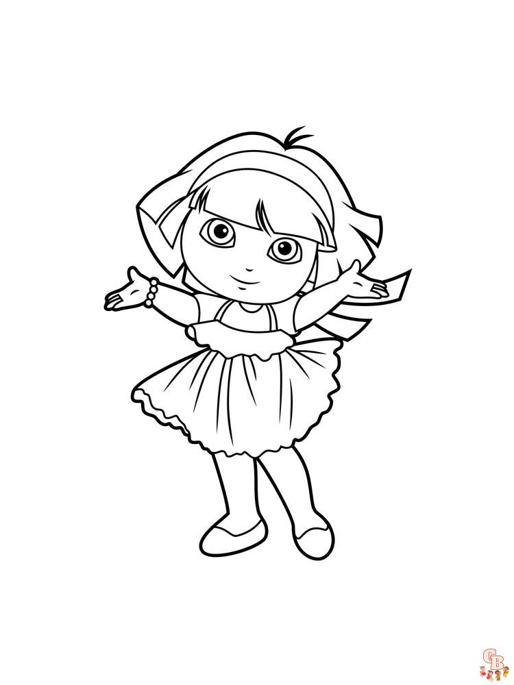 coloriage Dora