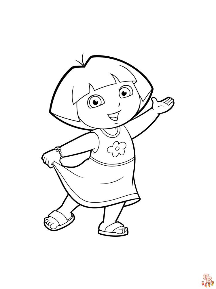 coloriage Dora