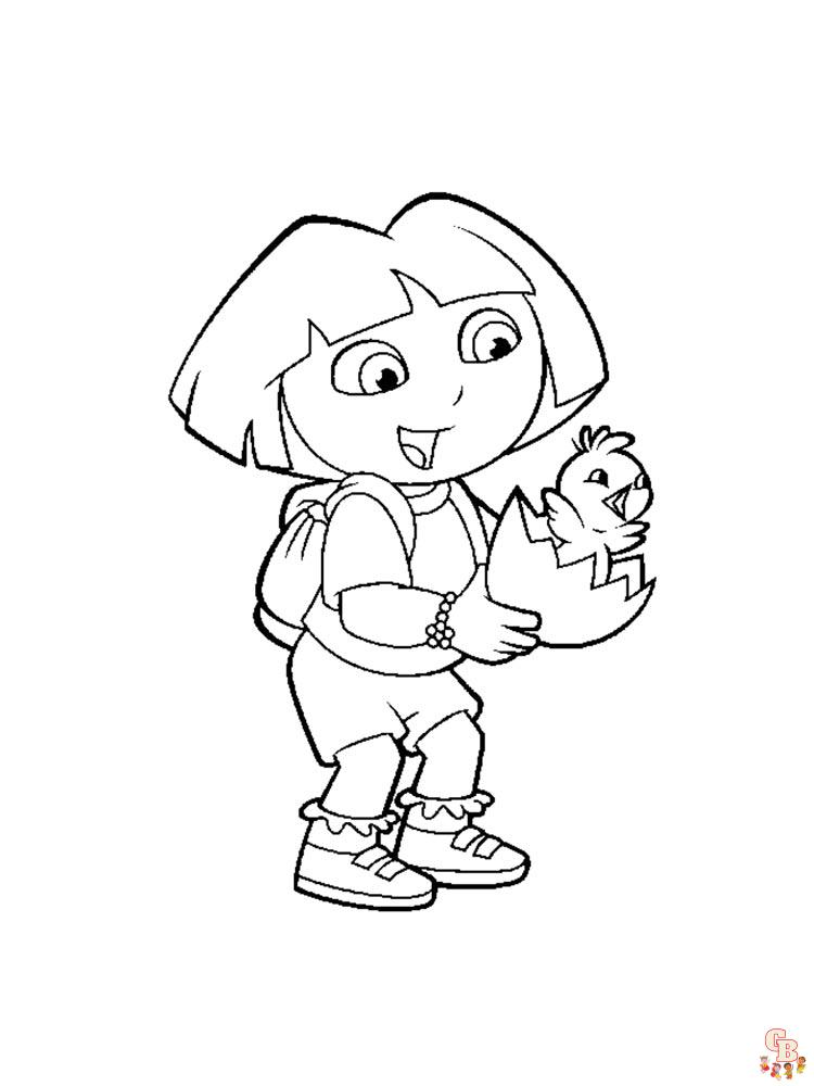 coloriage Dora