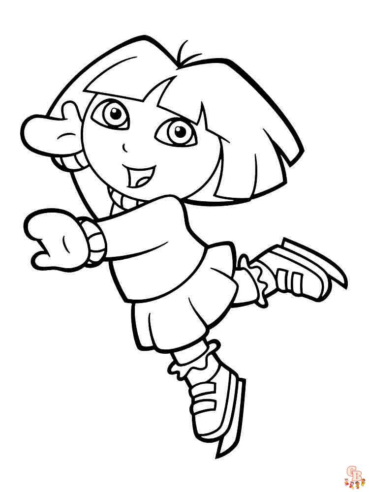 coloriage Dora