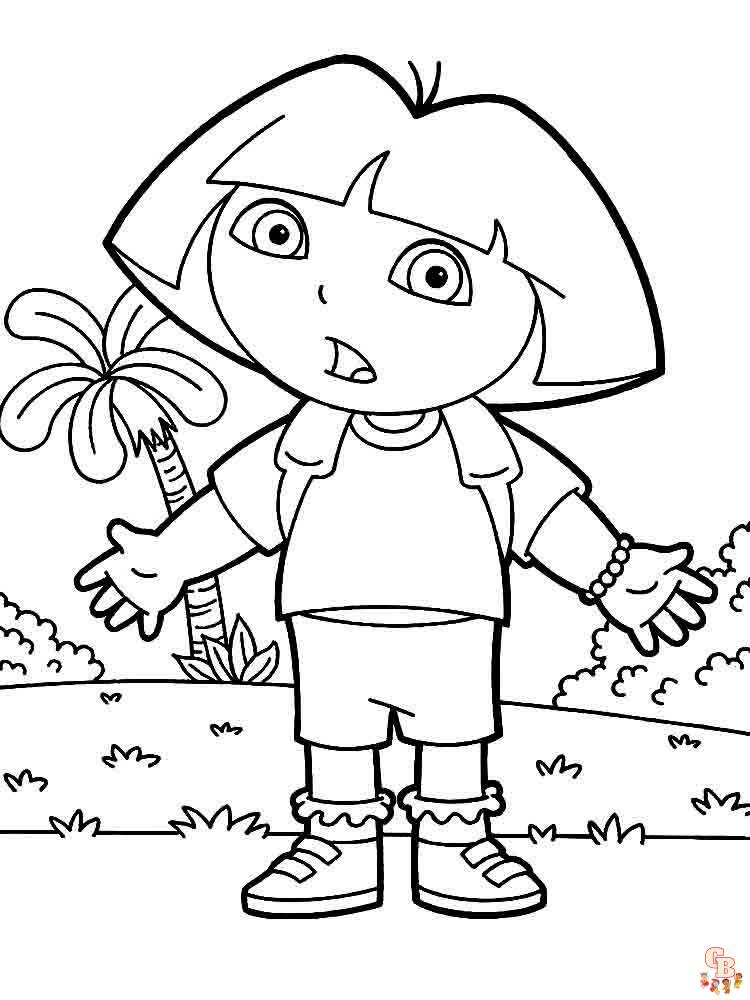 coloriage Dora