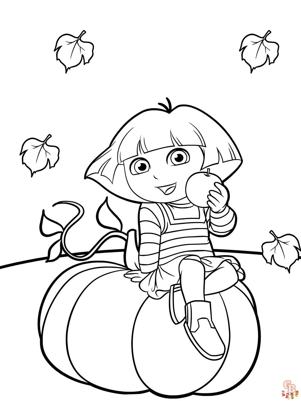 coloriage Dora