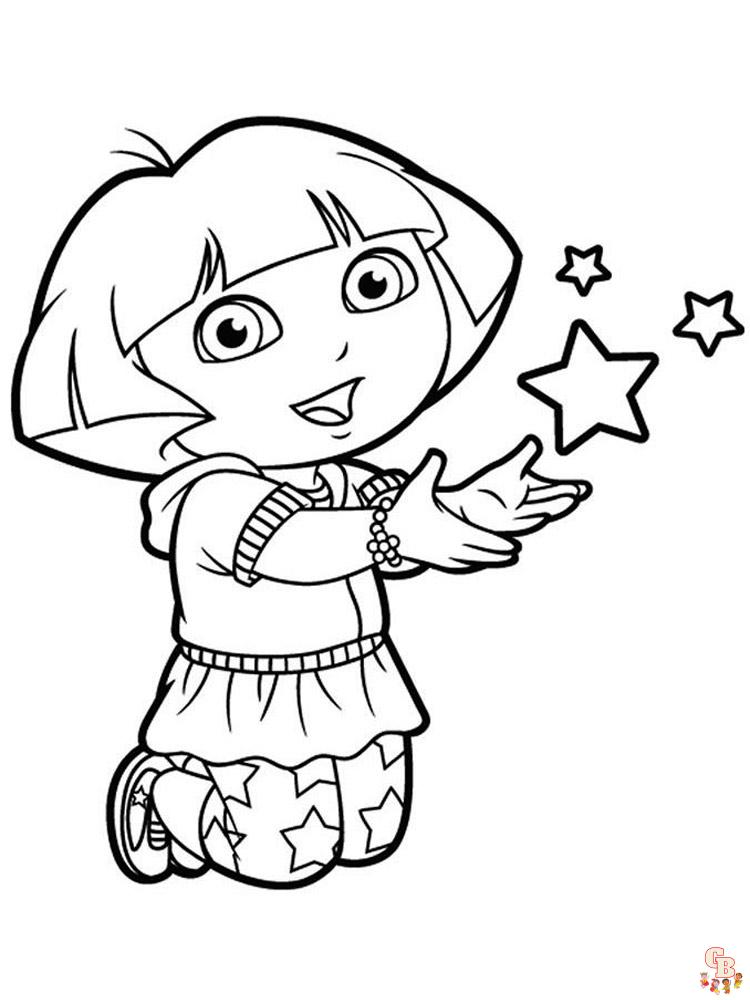 coloriage Dora