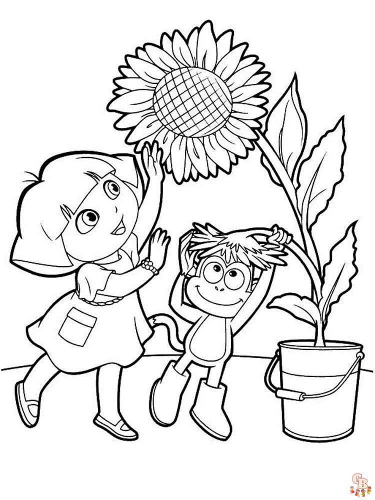 coloriage Dora