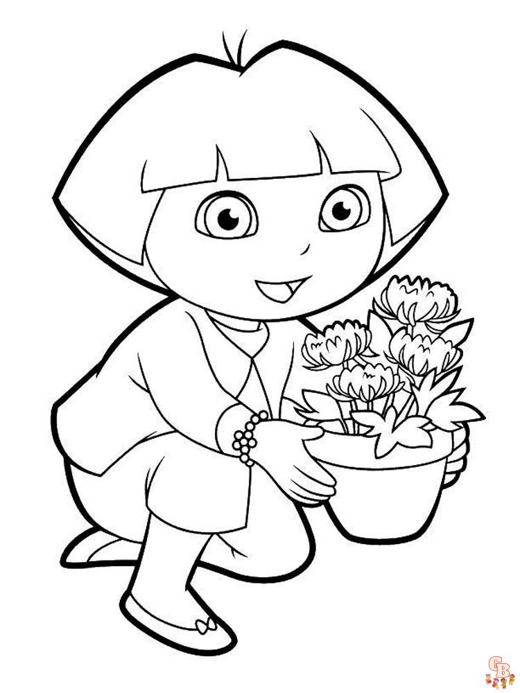 coloriage Dora