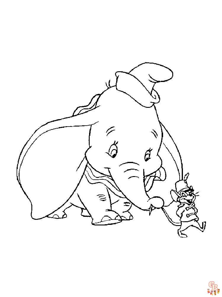 coloriage Dumbo