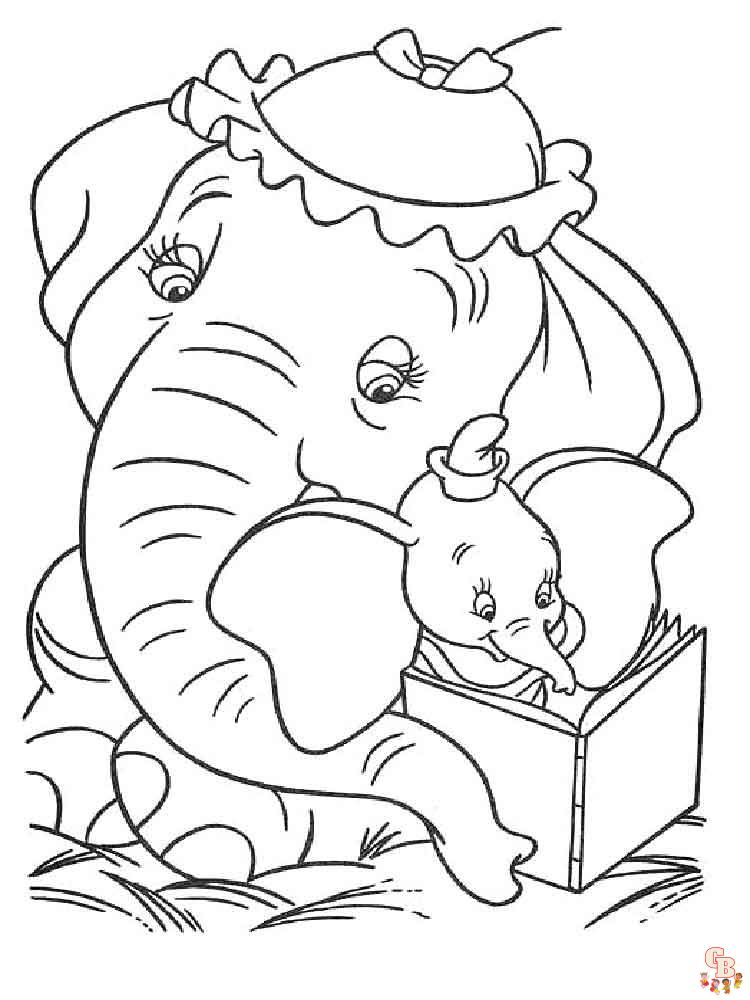 coloriage Dumbo