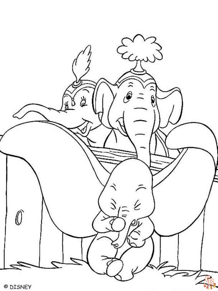 coloriage Dumbo