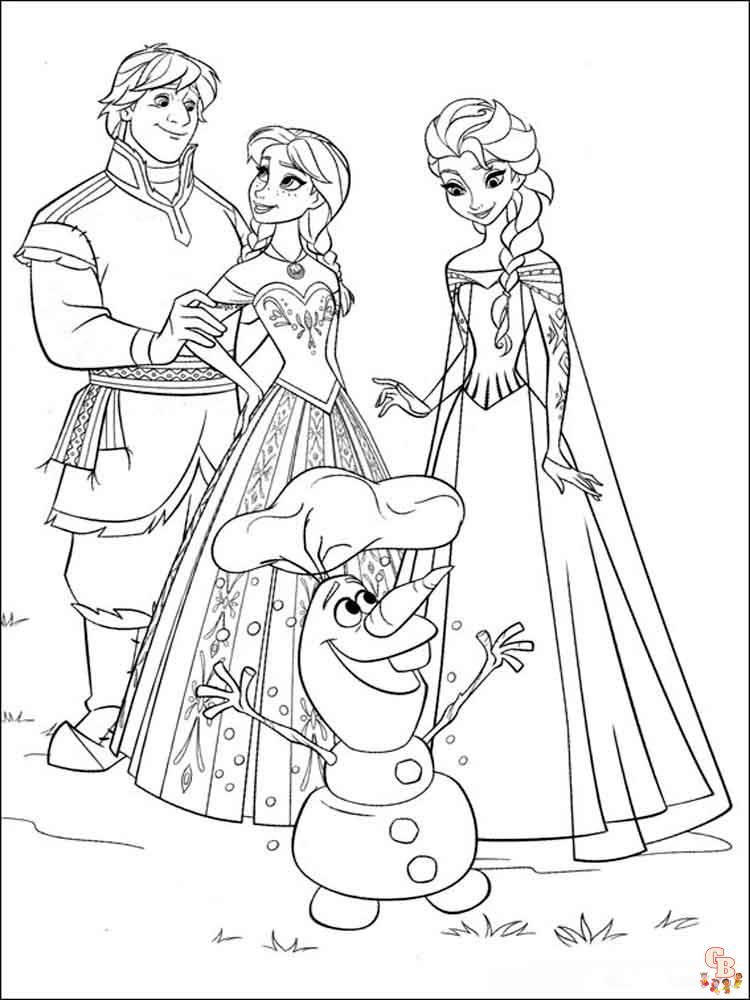 coloriage Frozen