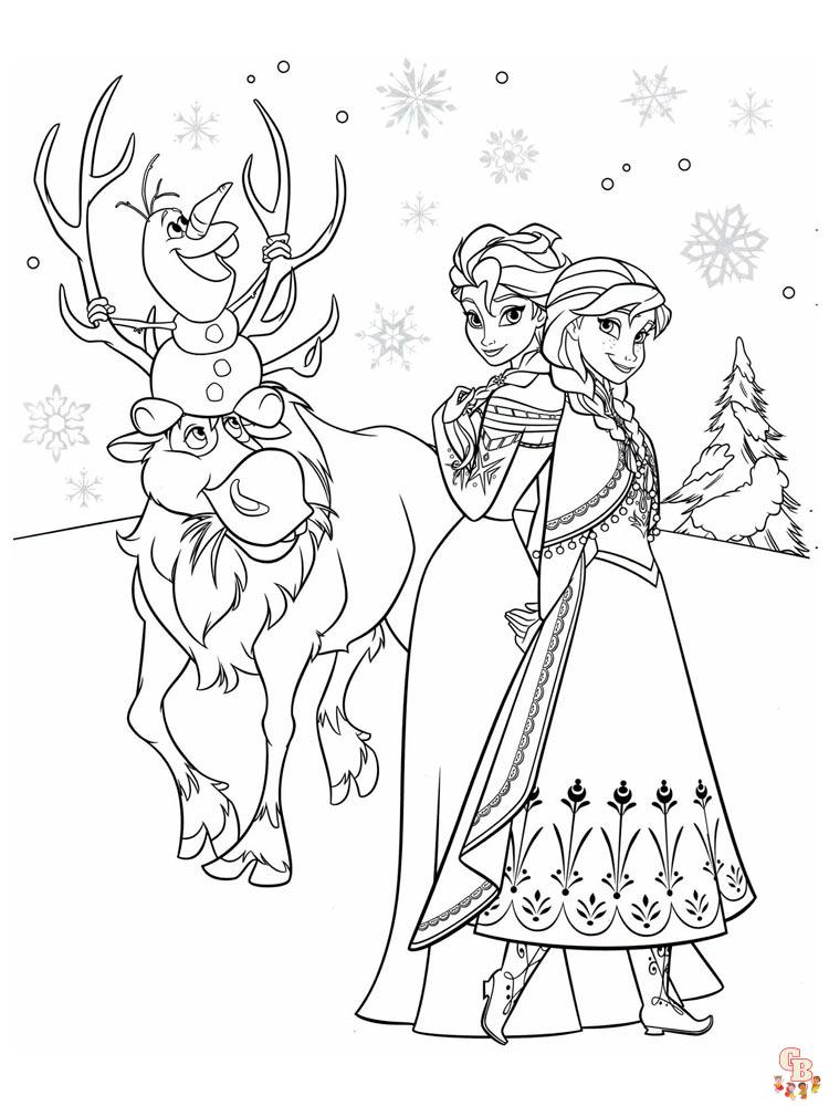 coloriage Frozen