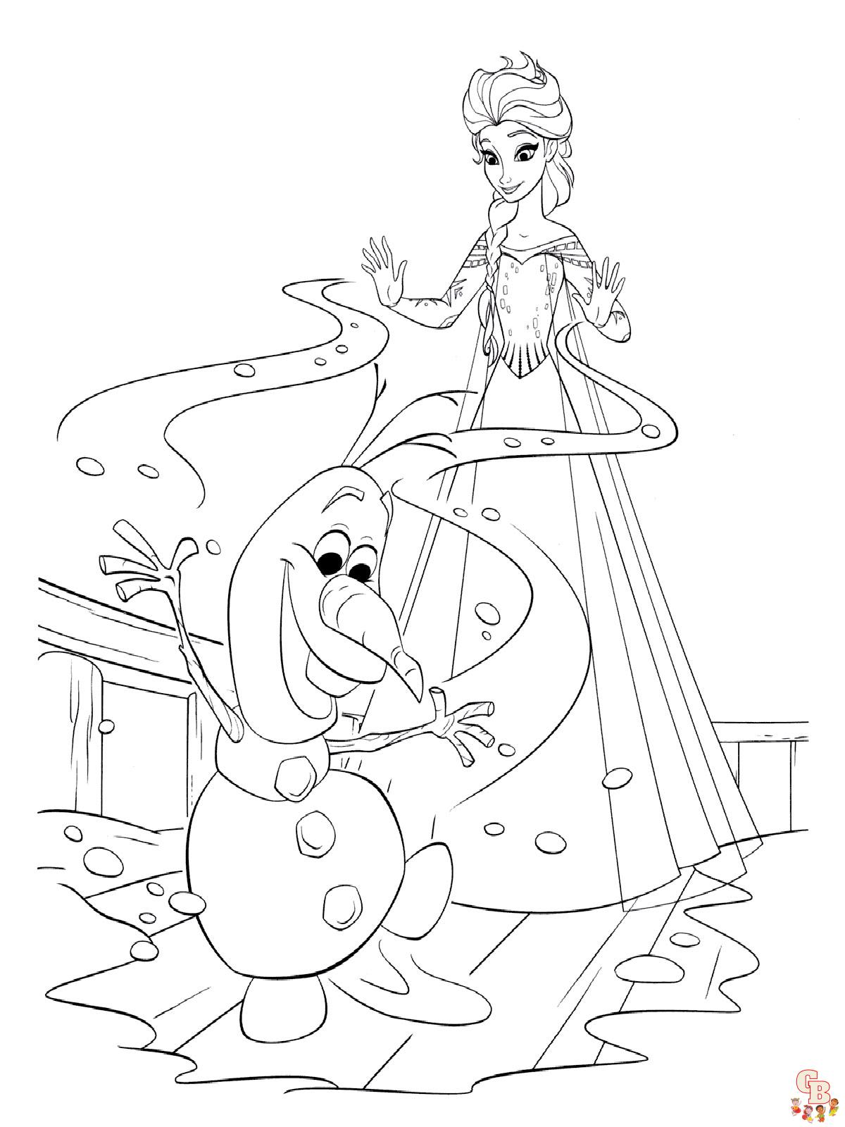 coloriage Frozen