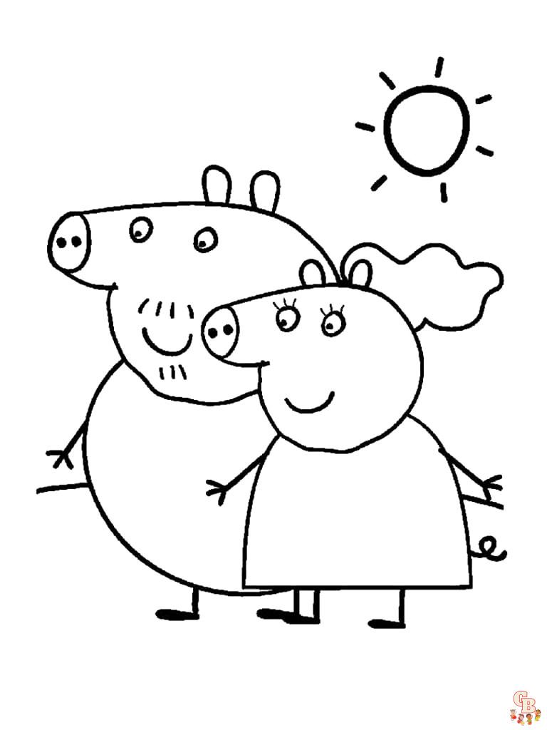 coloriage Peppa Pig