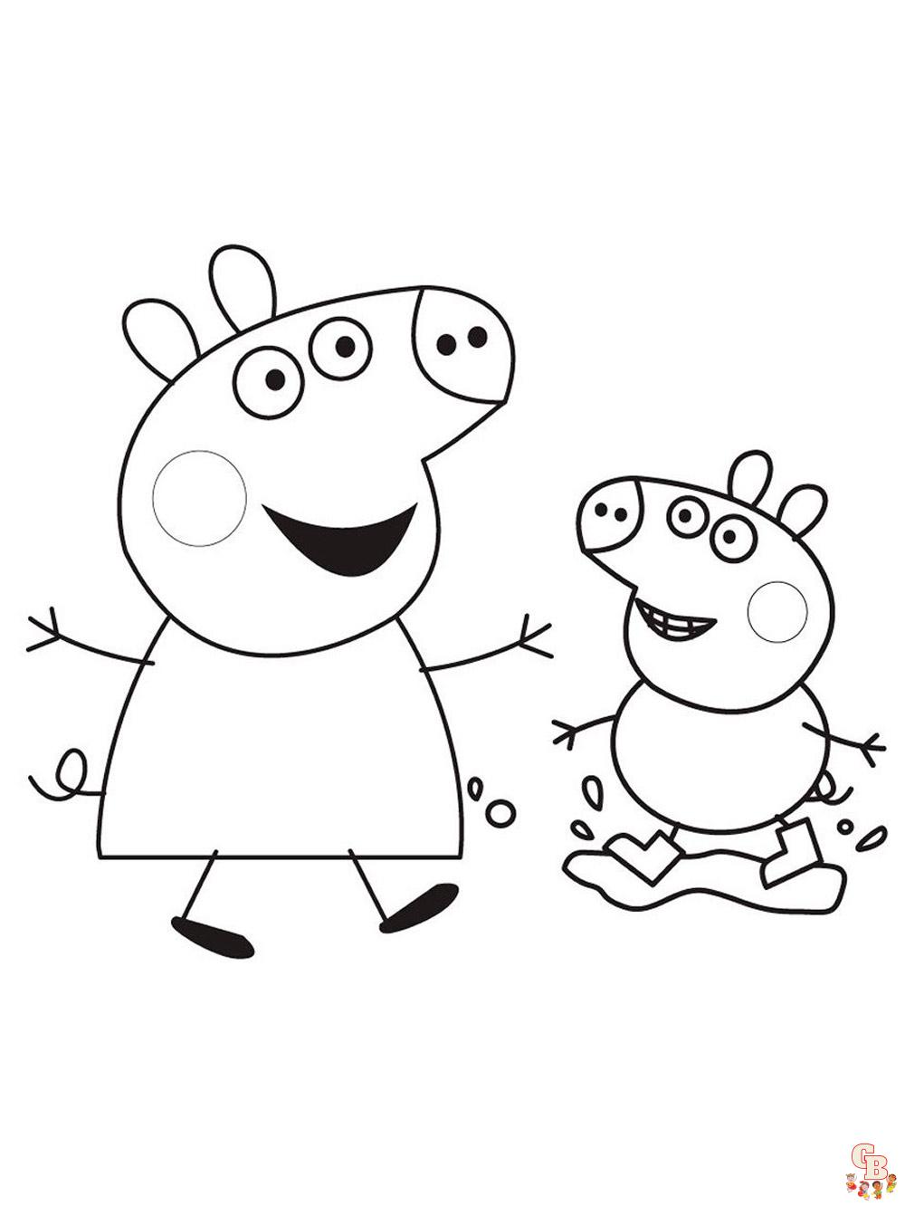 coloriage Peppa Pig