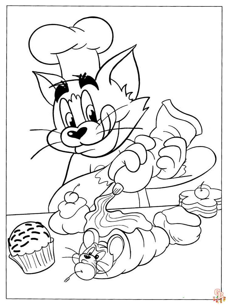 coloriage Tom et Jerry