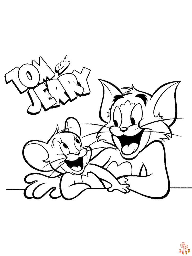 coloriage Tom et Jerry