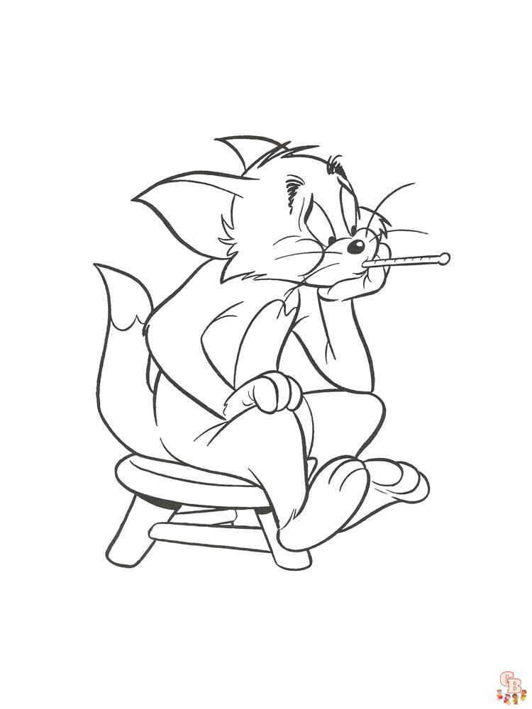 coloriage Tom et Jerry