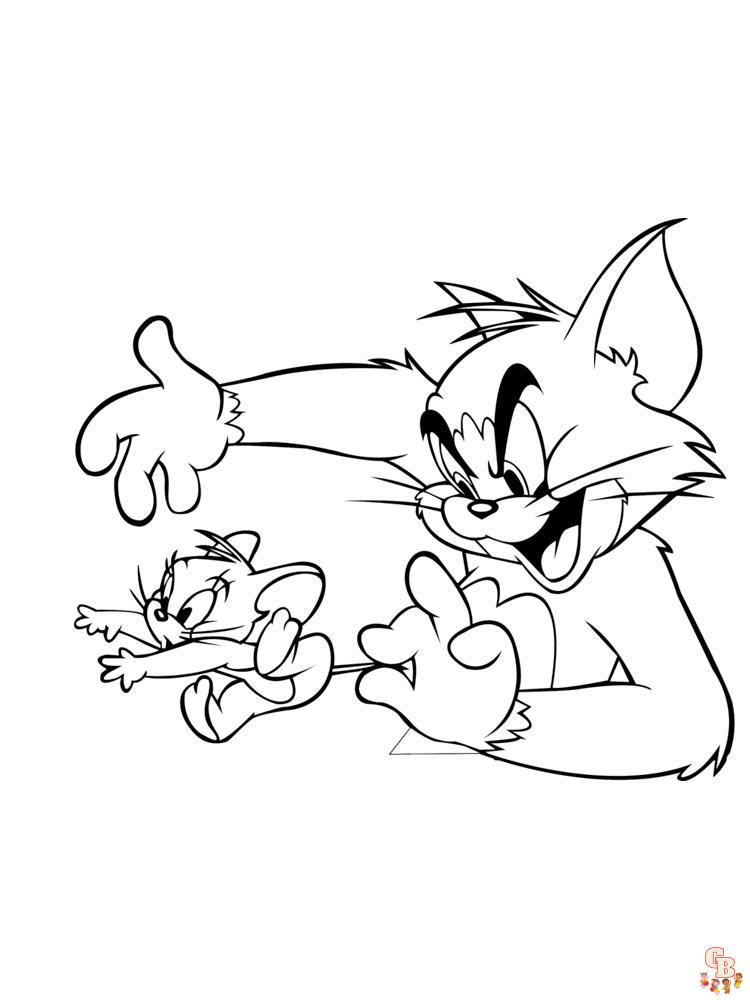 coloriage Tom et Jerry