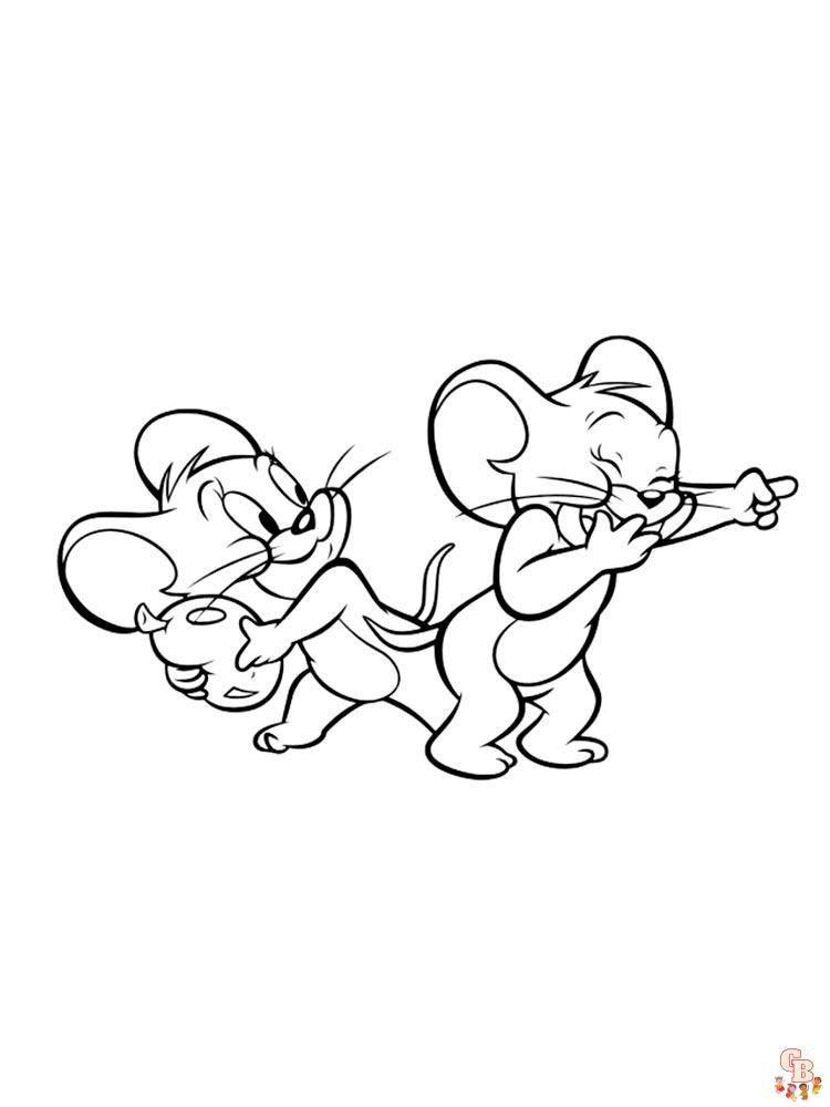 coloriage Tom et Jerry