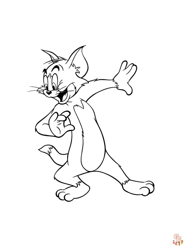 coloriage Tom et Jerry