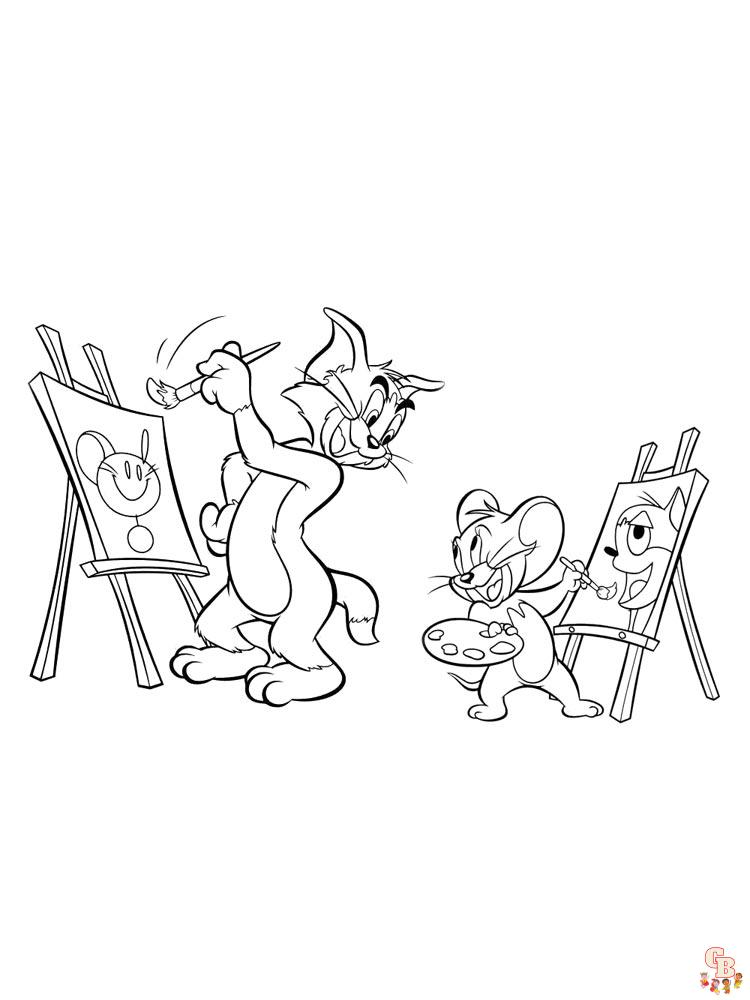 coloriage Tom et Jerry