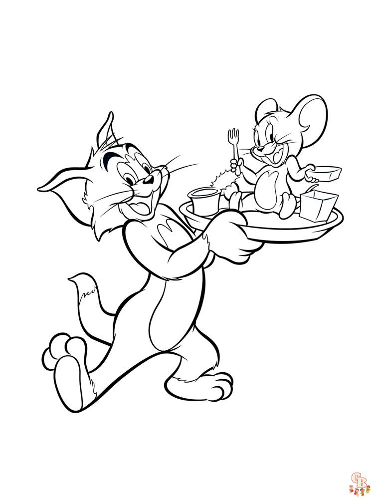 coloriage Tom et Jerry