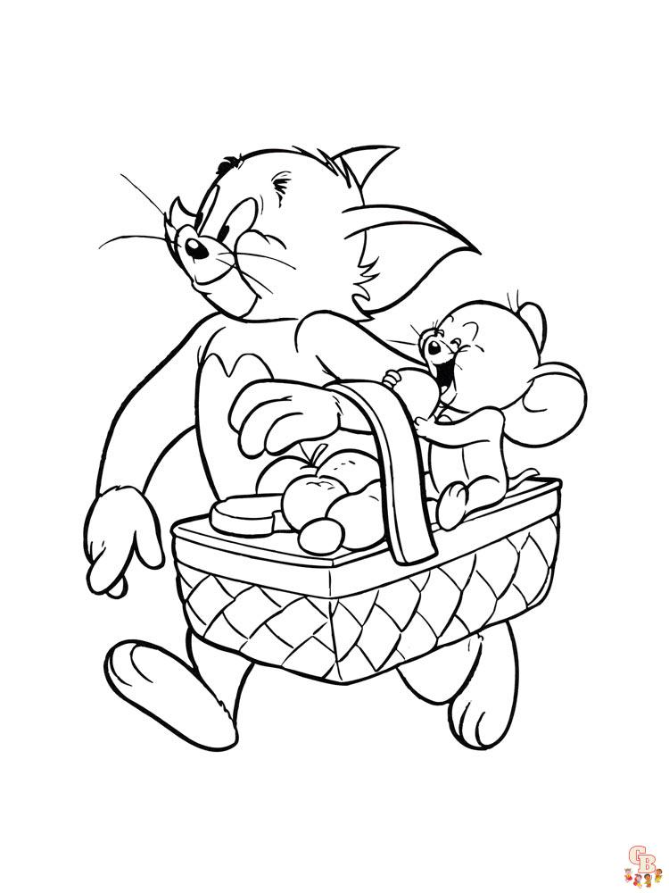 coloriage Tom et Jerry