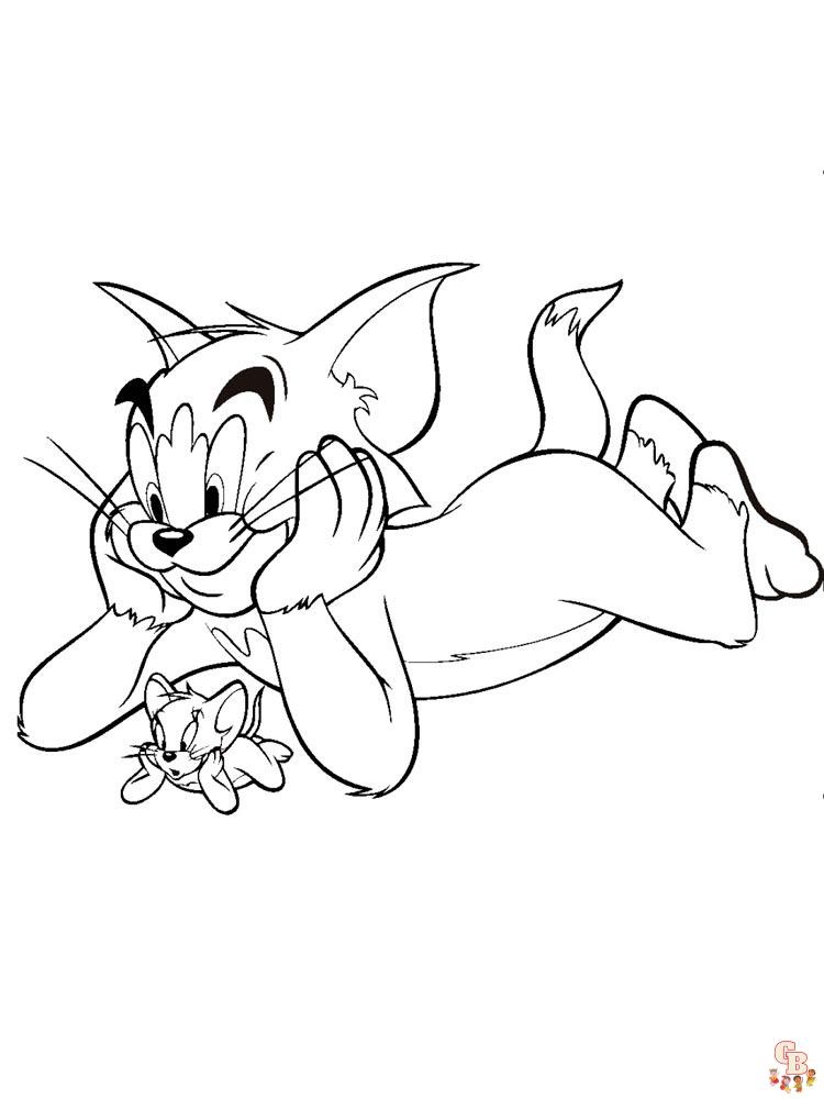 coloriage Tom et Jerry