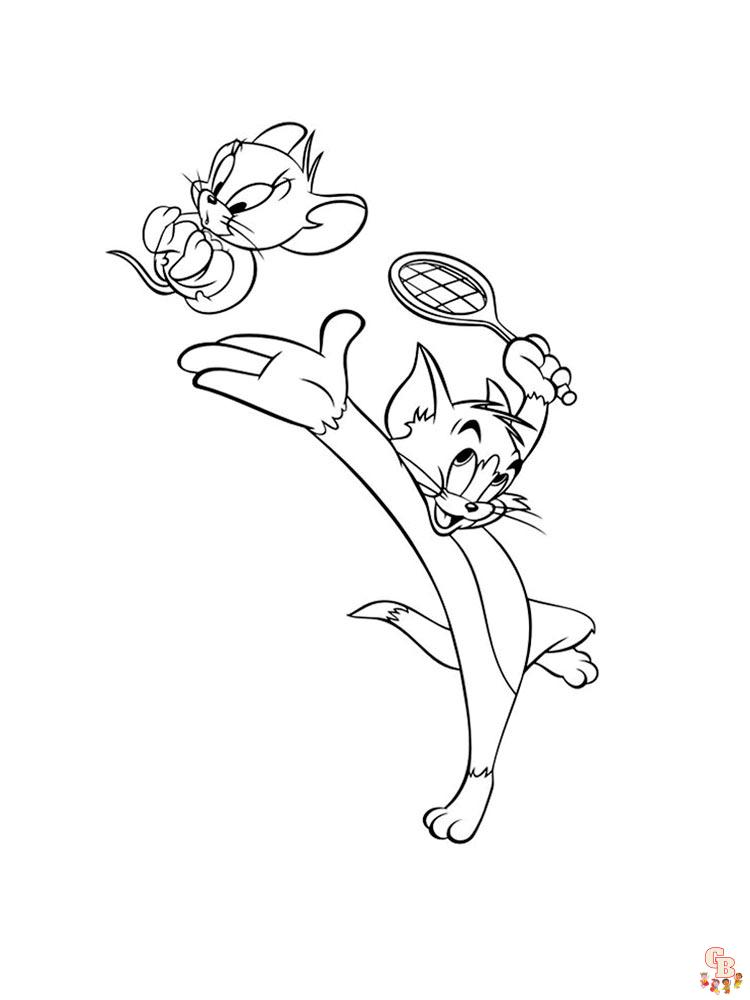 coloriage Tom et Jerry