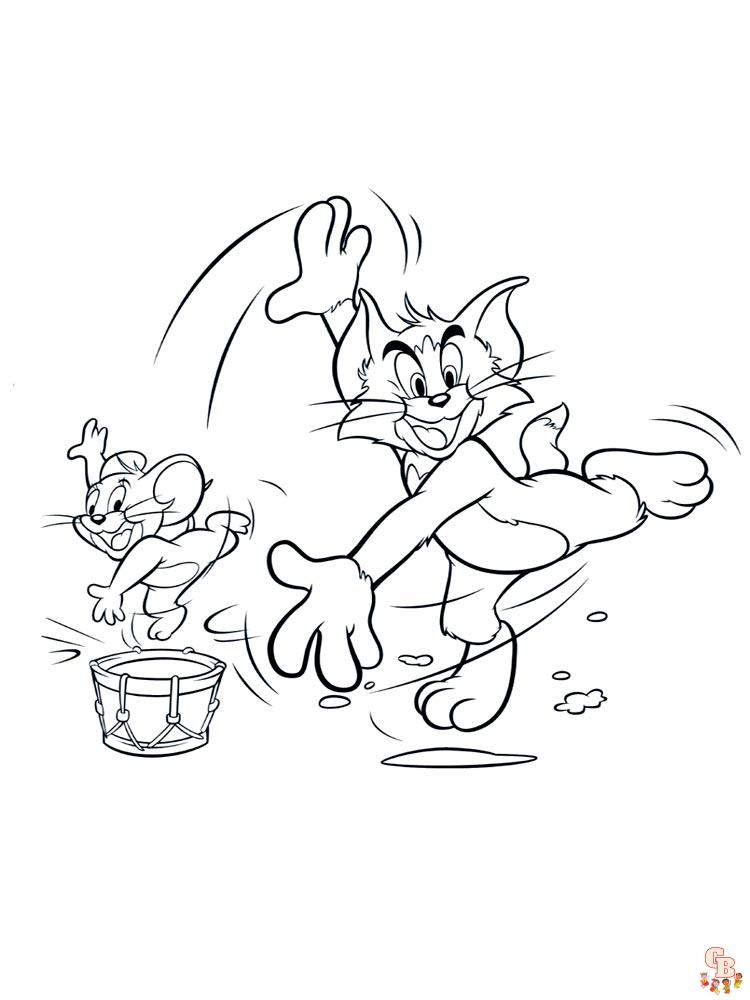 coloriage Tom et Jerry