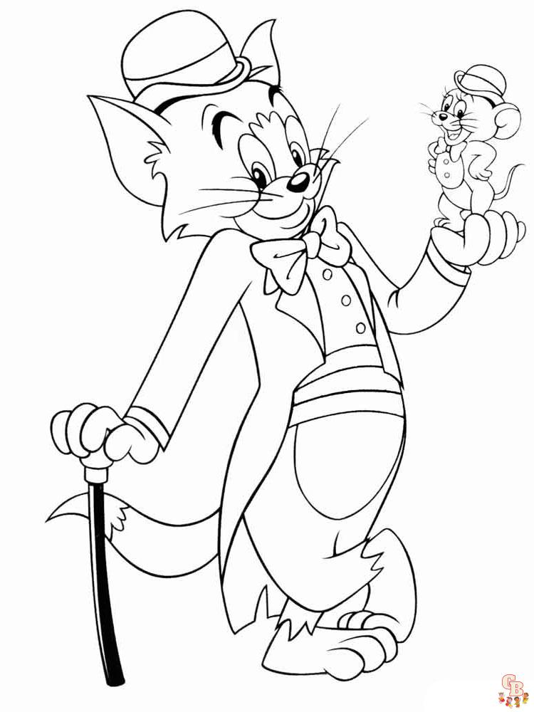 coloriage Tom et Jerry