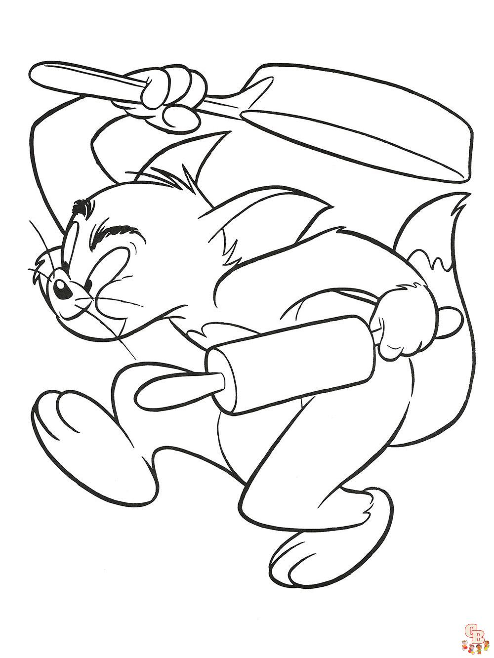 coloriage Tom et Jerry