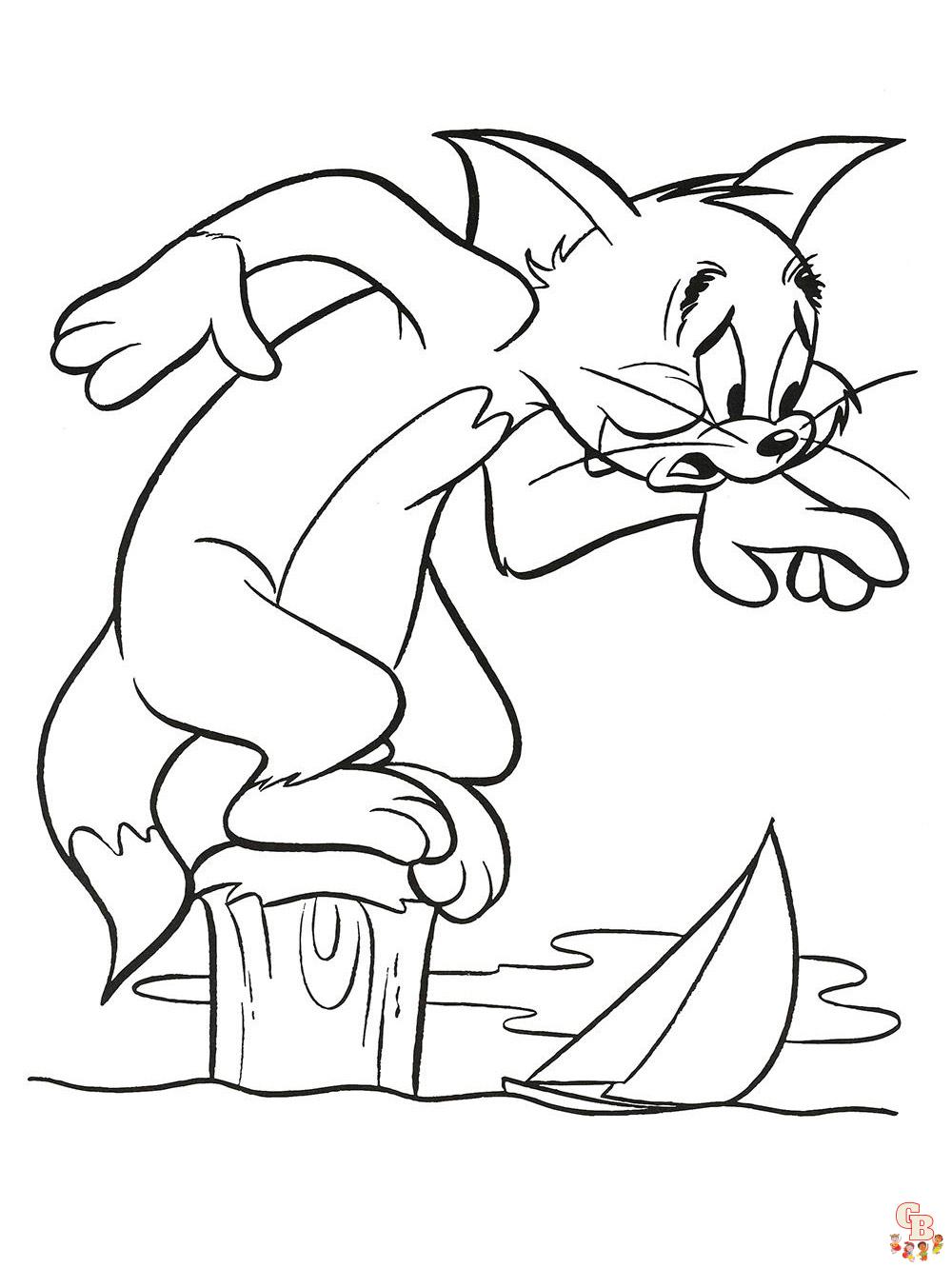 coloriage Tom et Jerry