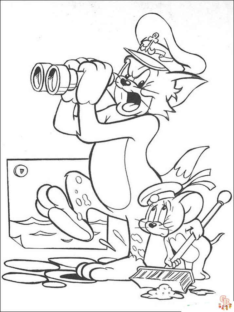 coloriage Tom et Jerry