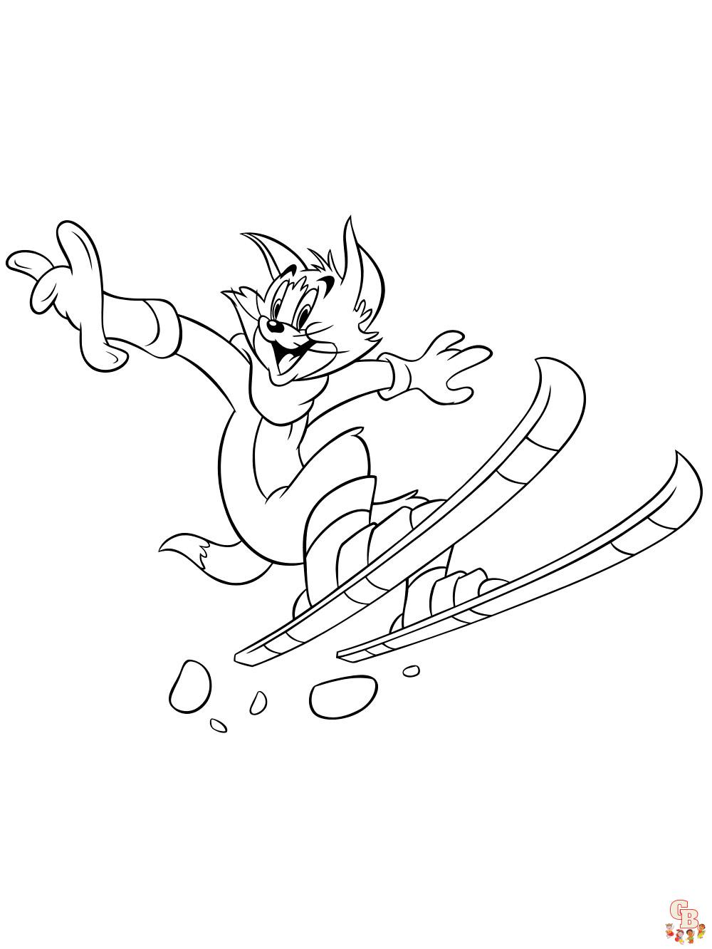 coloriage Tom et Jerry