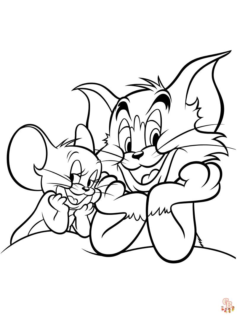 coloriage Tom et Jerry