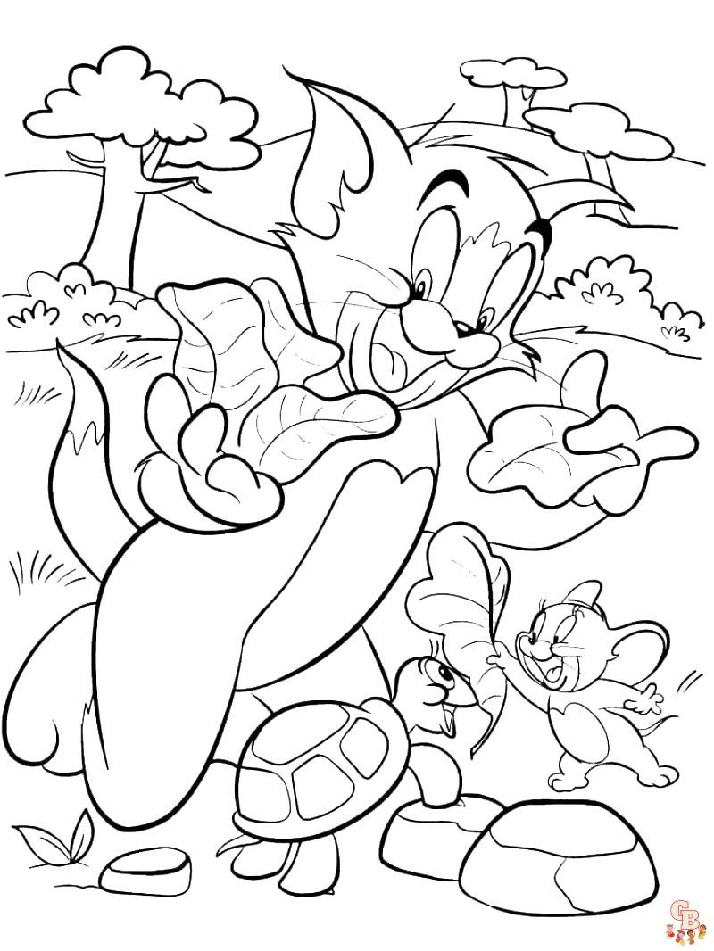 coloriage Tom et Jerry