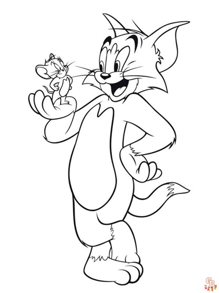 coloriage Tom et Jerry