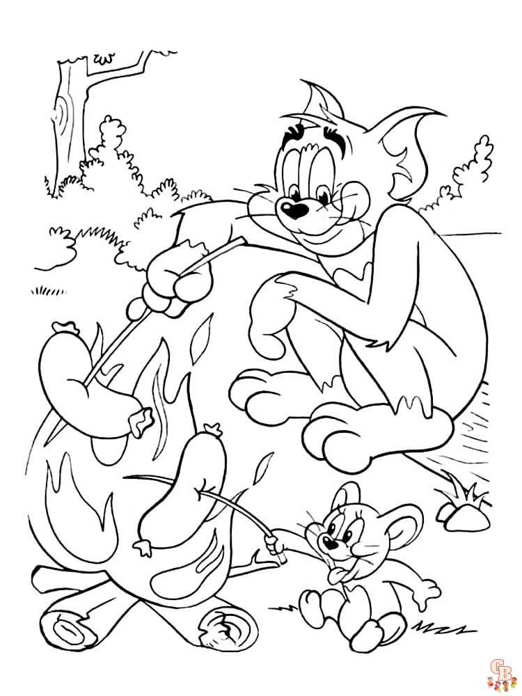 coloriage Tom et Jerry