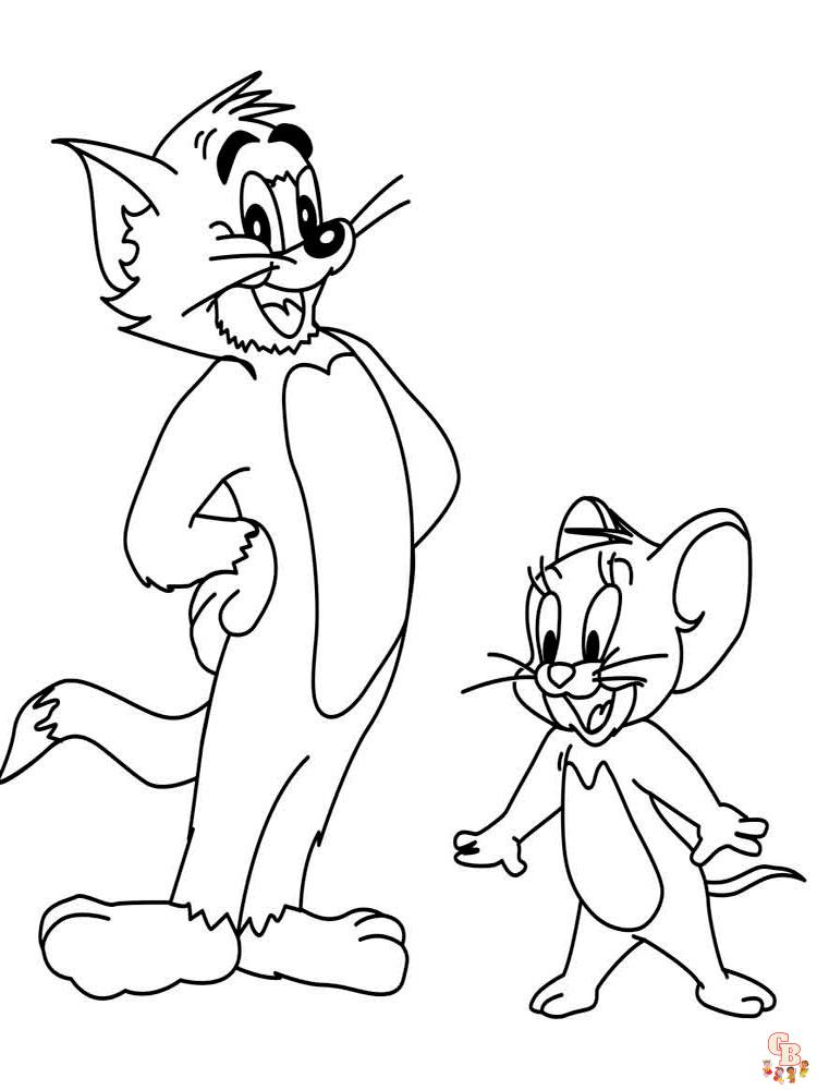 coloriage Tom et Jerry