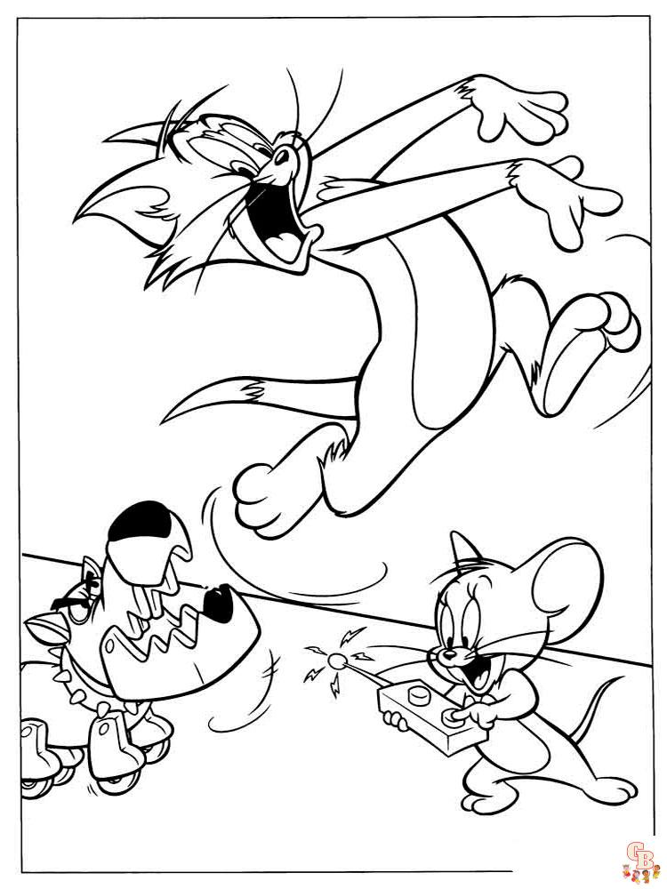 coloriage Tom et Jerry